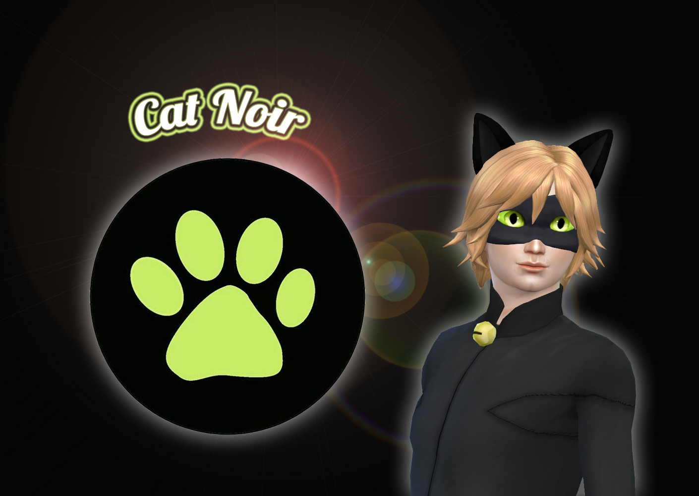 Cat Noir Mask and Ears.
