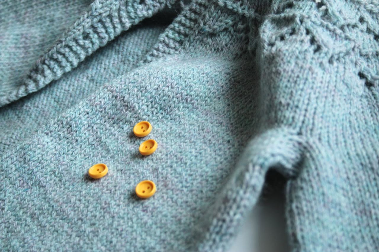 Grannie favourite cardigan and dd's button choice