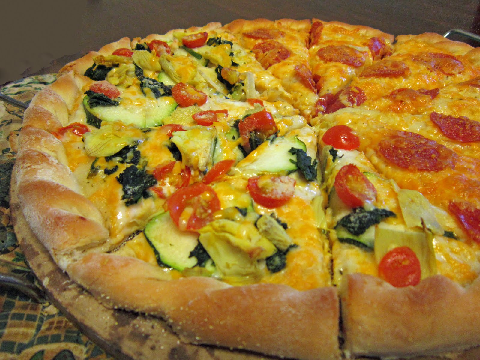 Weston Recipe Box * * Homemade Gourmet Vegetarian Pizza