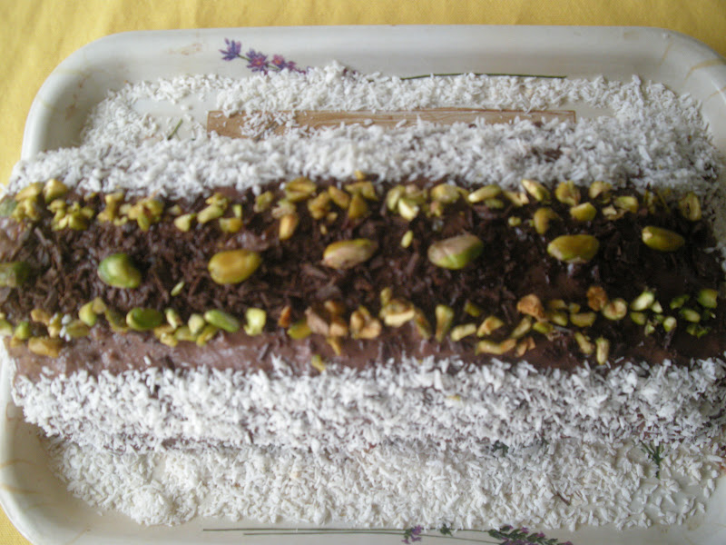 Renkli Dünyam Cikolatali,Muzlu Rulo Pasta