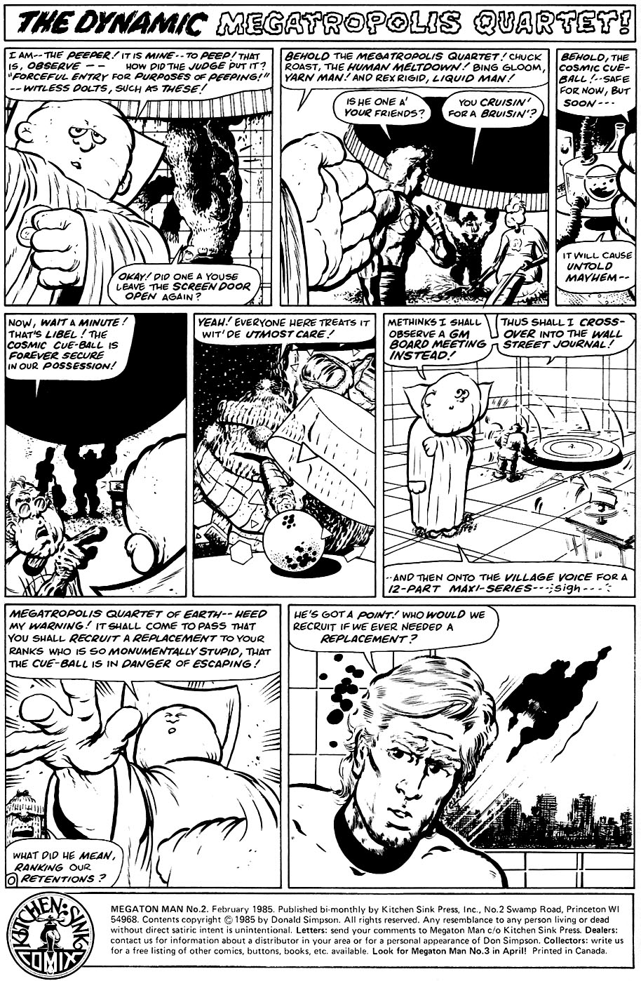 Read online Megaton Man comic -  Issue #2 - 2