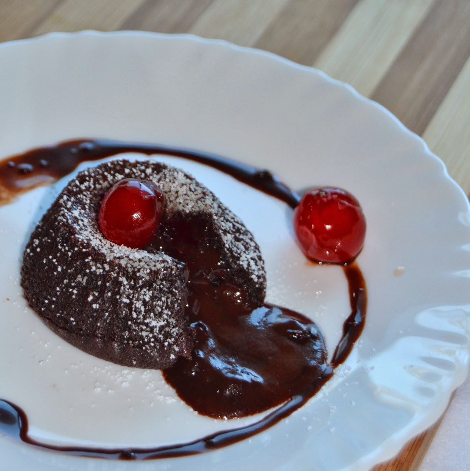 Anu's Kitchendelights Eggless Chocolate Fondant Cakes / Chocolate Lava