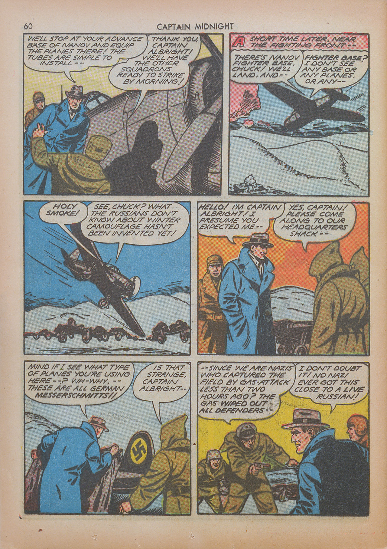 Read online Captain Midnight (1942) comic -  Issue #8 - 60
