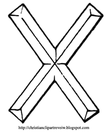 Saint Andrew's Cross Chrismon Pattern.