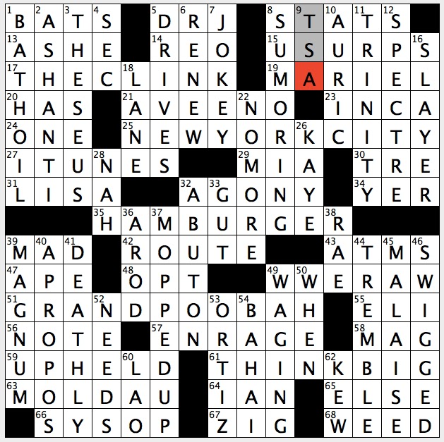 Rex Parker Does the NYT Crossword Puzzle Heavy metal band