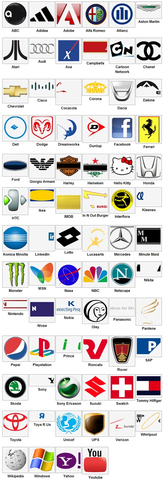 Soluzioni Logo Quiz livello 2 - Logo Quiz risposte livello 2