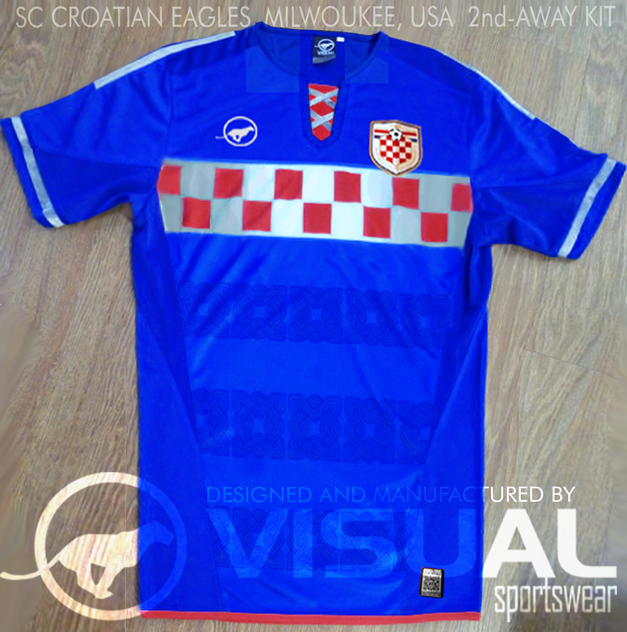 sc croatian eagles blue jersey away