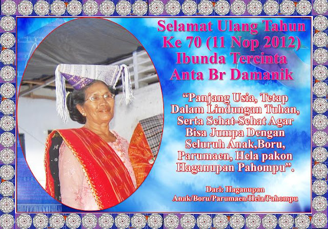 Ucapan Selamat Ulang Tahun Dalam Bahasa Batak Tentang Tahun