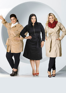 Otero Plus Size: vestidos-casaco (Trechcoat)