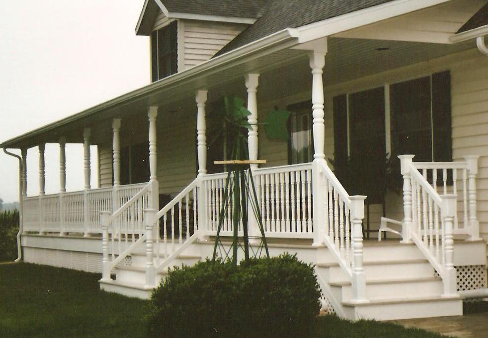 Vinyl Fence and Decks Blog Colonial Style Vinyl Railing