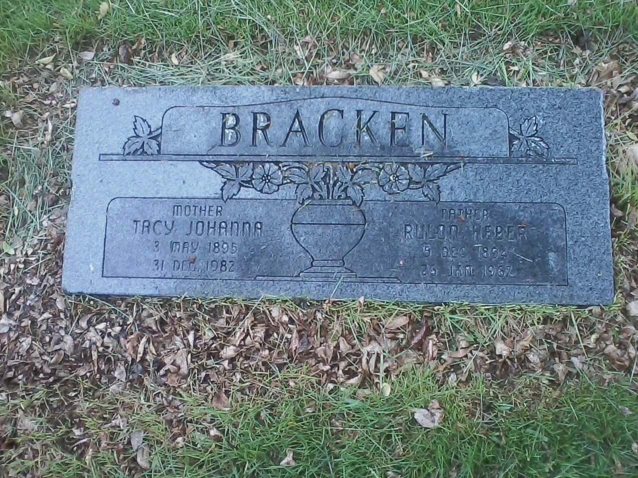 Kent Wm Jones This is our version of the Bracken family history of