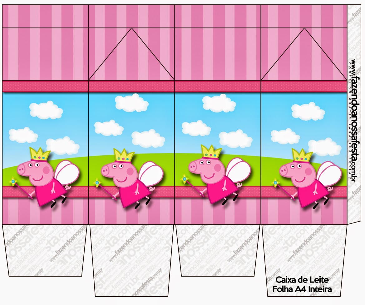 Kit imprimible candy bar Peppa Pig Princesa para cumpleaños