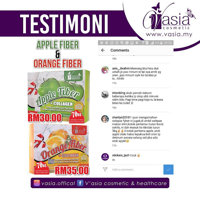 APPLE FIBER + COLLAGEN V'ASIA BEAUTY KIOSK