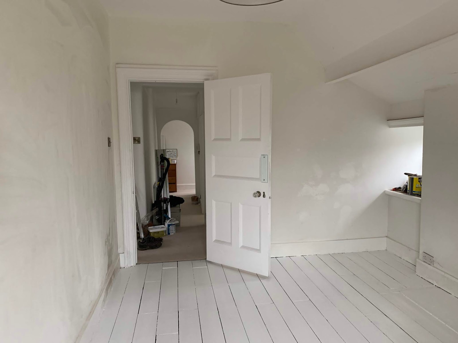 Interiors // Painting Wooden Floorboards {DIY guide} Roses and Rolltops