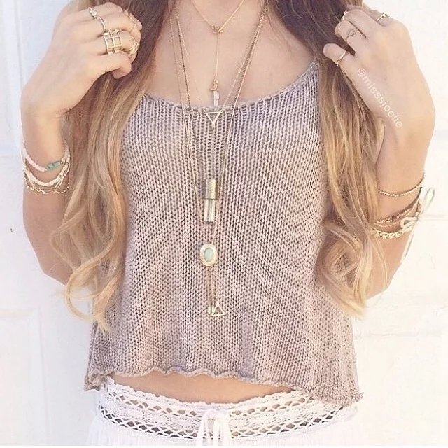 knit singlet top