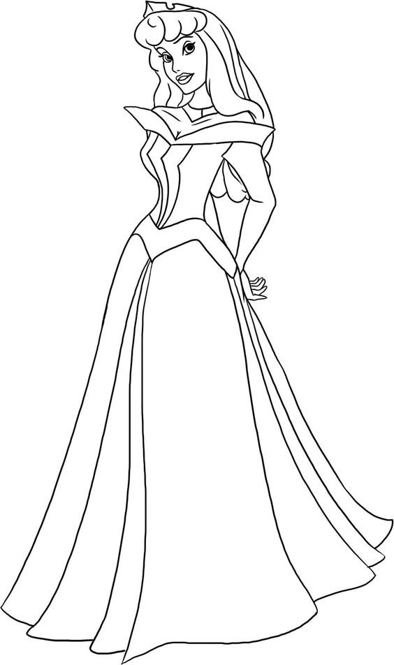 Gambar Mewarnai Barbie Aurora Terbaru gambarcoloring