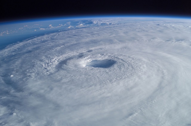 Hurricane Isabella in 2003, seen from the International Space Station. Credit Mike Trenchard, Earth Sciences & Image Analysis Laboratory, Johnson Space Center
