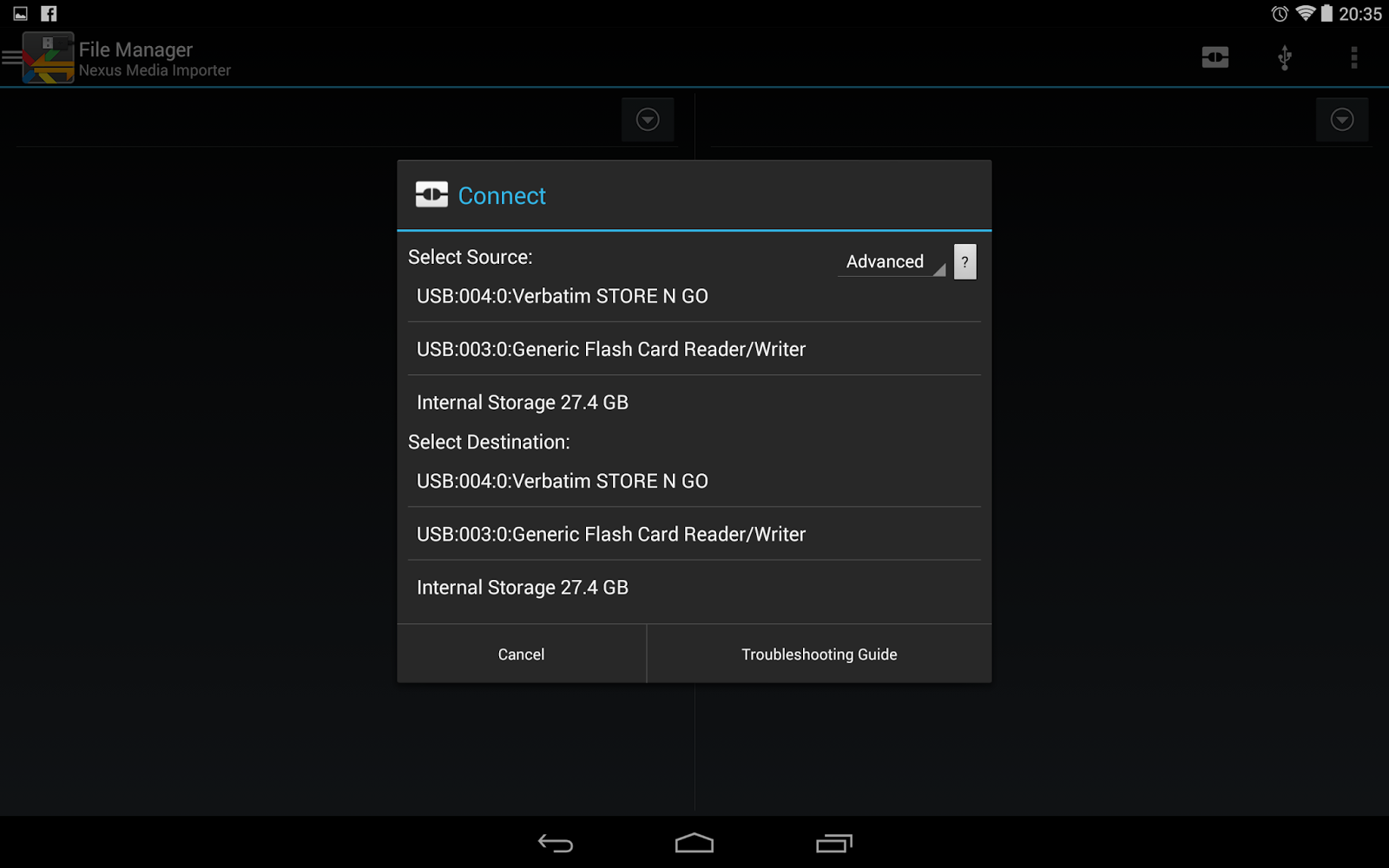 Derek says Camera memory card backup on the go