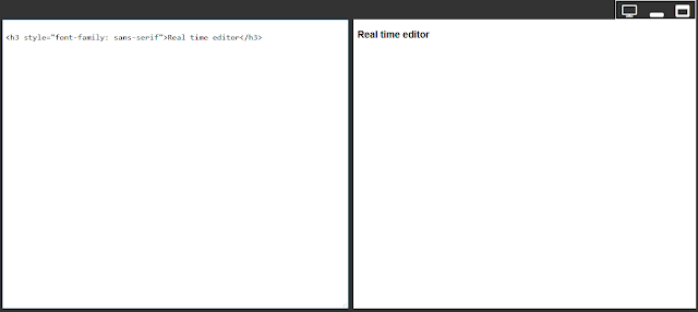 Real Time HTML, CSS & JS Editor