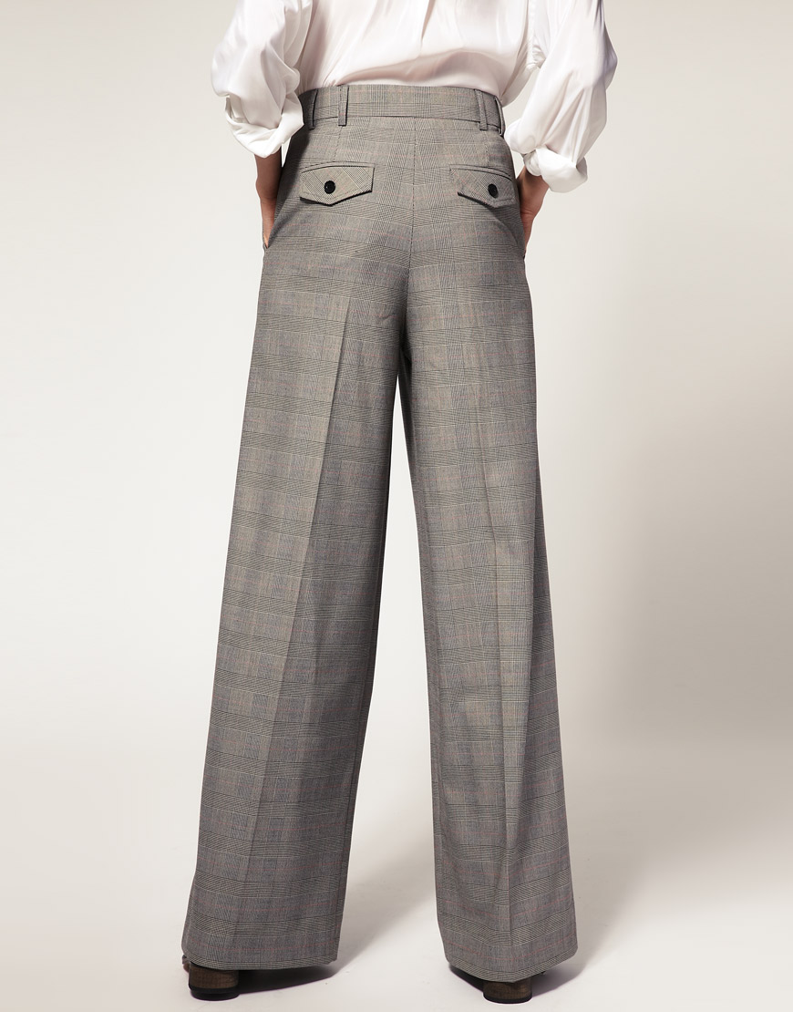 Lush Doodles ASOS Wide Leg Trouser With Pleat Front