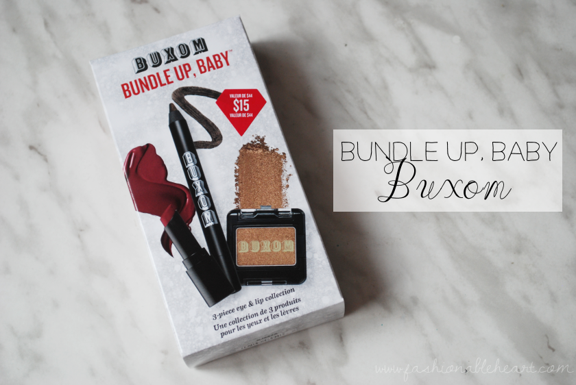 bbloggers, bbloggersca, canadian beauty bloggers, sephora canada, boxing day, 2016, buxom cosmetics, bundle up baby, style icon eyeshadow, come over eyeliner, hold the line, waterproof, big and sexy bold gel lipstick, big & sexy, sultry mauve, swatches, review