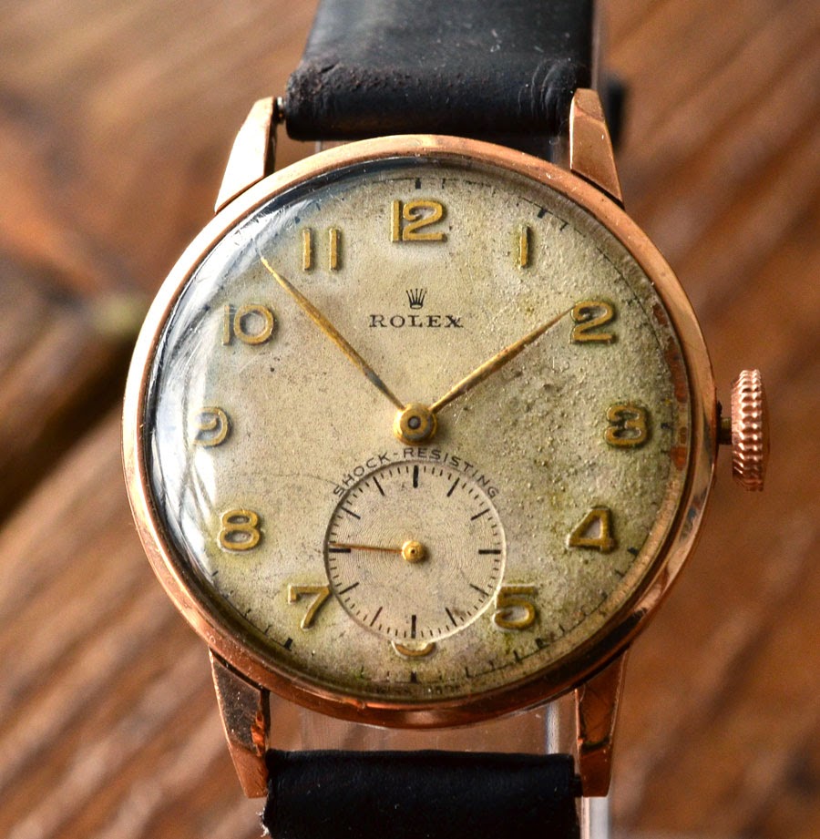 1930年代 アンティーク ROLEX（ロレックス) 9カラット金 手巻き機械式腕時計アンティーク時計 | RIP CORD Vintage Line