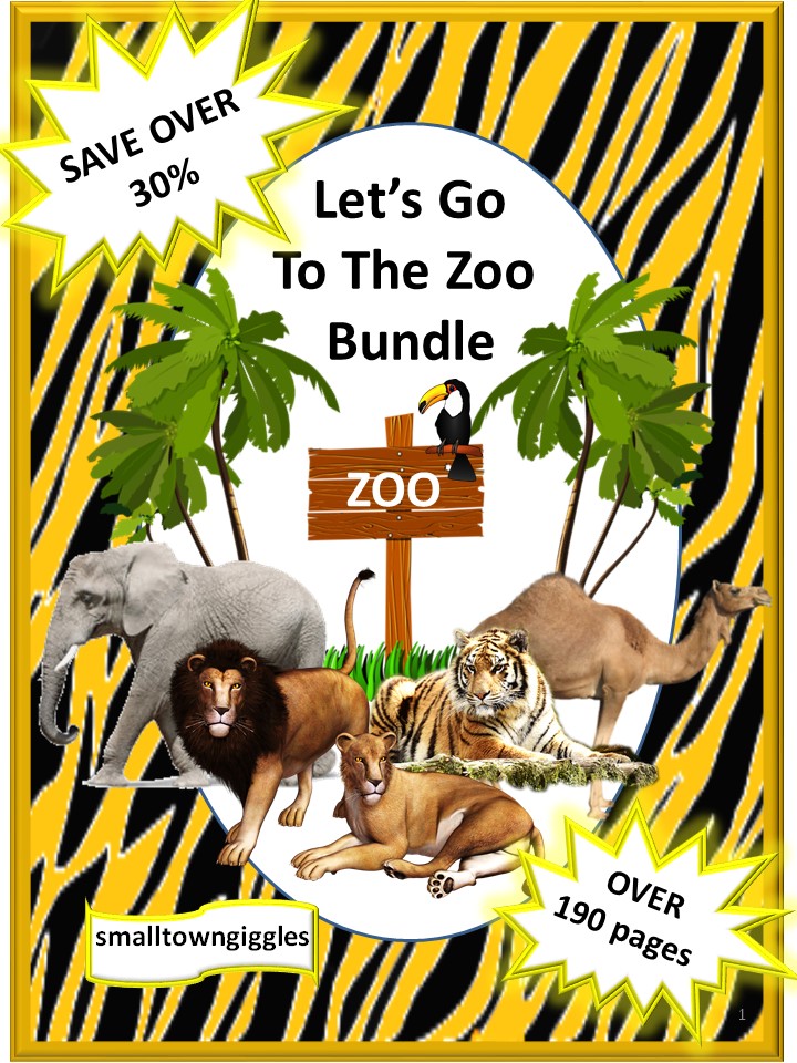 Zoo Math and Literacy Bundle