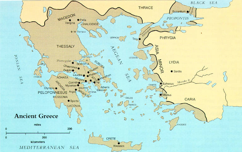 Geografi lingkungan: Faktor Geografis Yunani Sebagai Pusat 