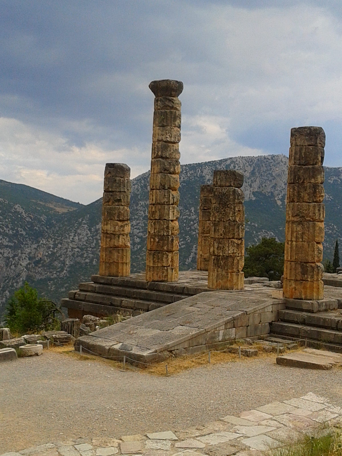 The Temple of Apollo in Delphi