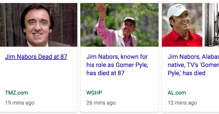 Gomer Pyle Celebrates Gay Marriage With Partner