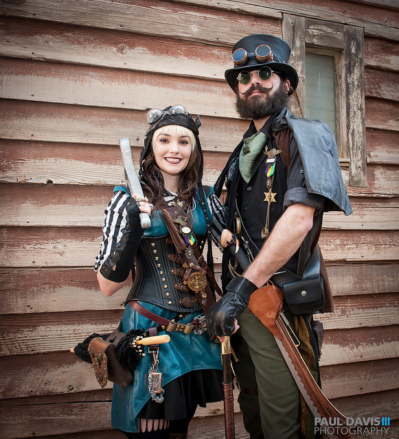 Steampunk Fashion Guide Steampunk Couple at Wild Wild West Con