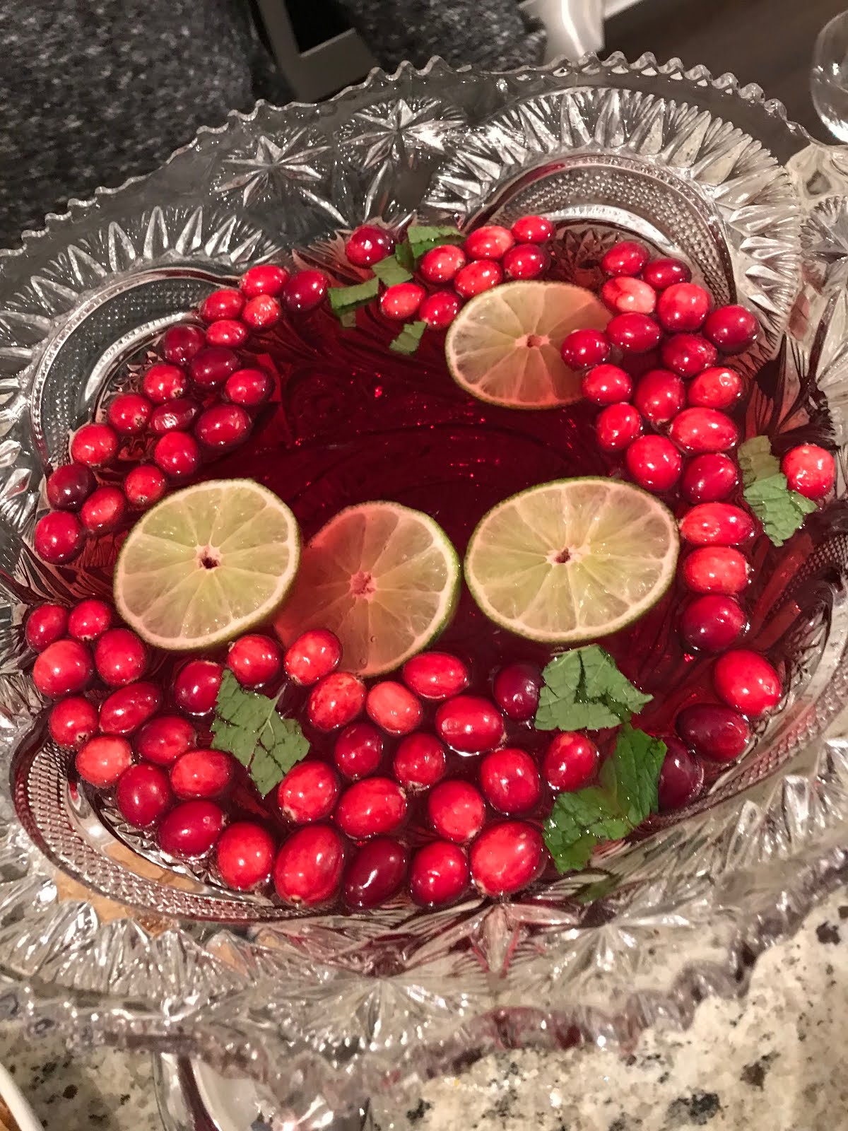 Cranberry Moscato Prosecco Punch