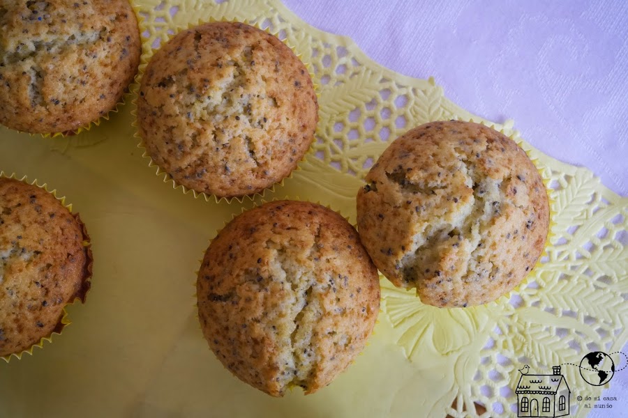 muffins al limon con chia