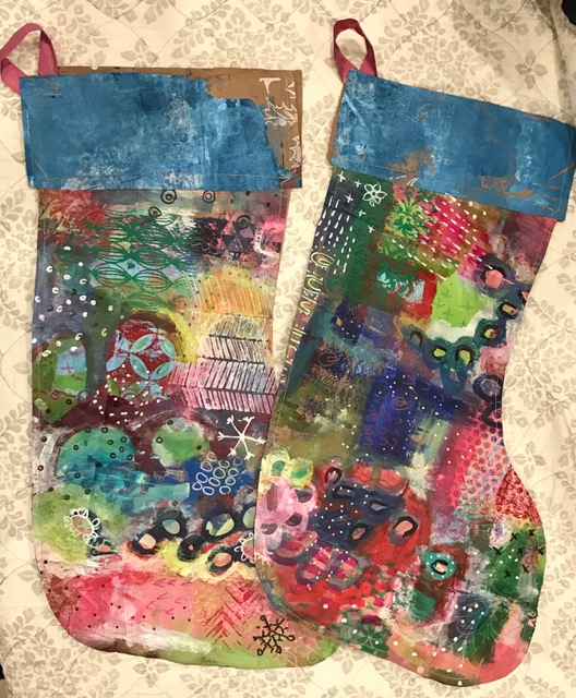 ART GIRL Paper grocery bag art