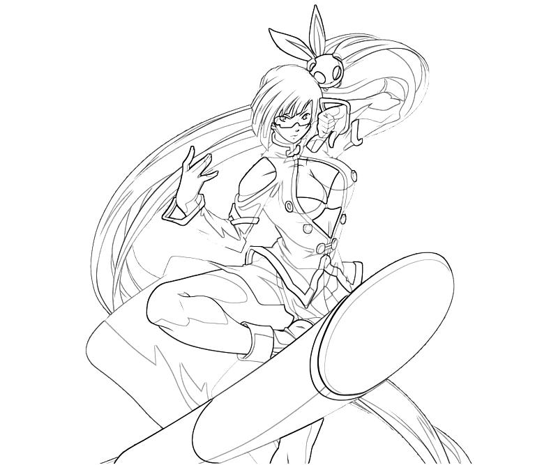 BlazBlue Calamity Trigger Litchi Faye Ling Character | Surfing