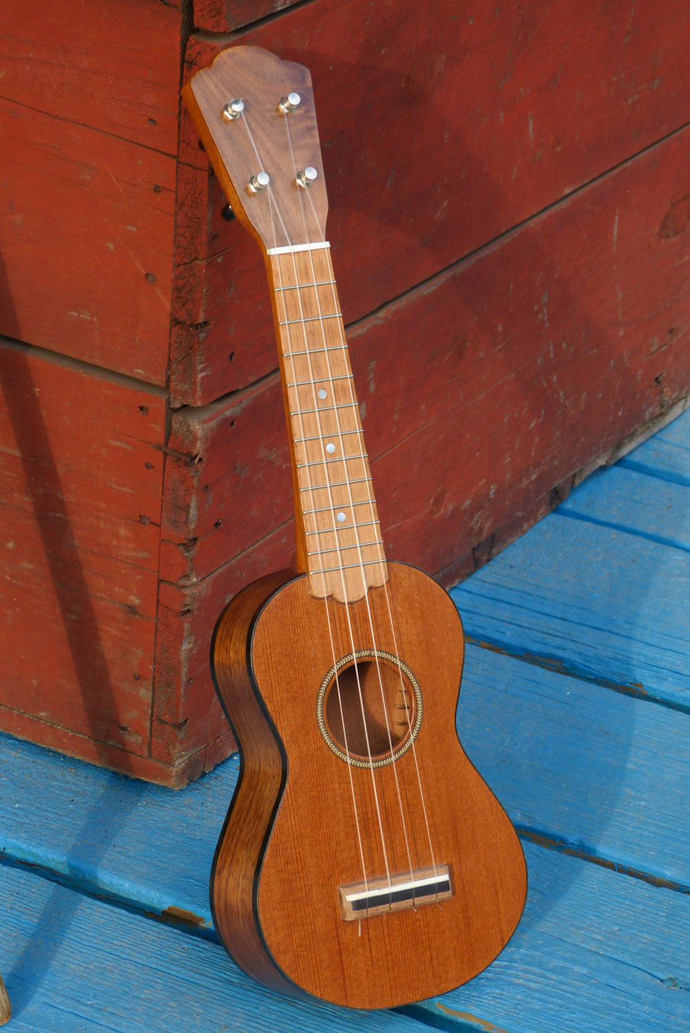 2010s Blue Frog Cedar Soprano Ukulele