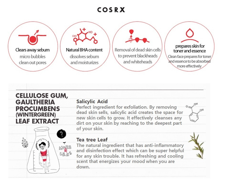 A BEAUTY POUCH REVIEW COSRX SALICYLIC ACID EXFOLIATING CLEANSER