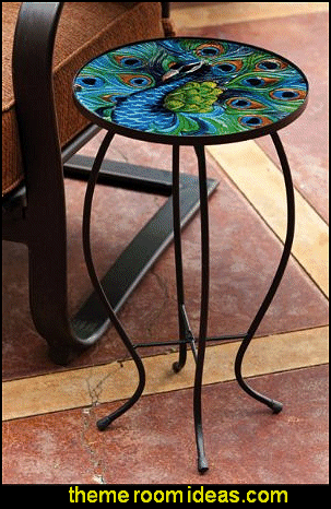 Peacock Side Table Peacock theme decorating - peacock theme decor - exotic style decorating - Peacock Decorations - Peacock Nursery - peacock wall decoration - peacock Christmas decorating - peacock color decor - peacock wallpaper - peacock bedding - life size peacock decorations - Peacock feather Peacock Side Table Peacock theme decorating - peacock theme decor - exotic style decorating - Peacock Decorations - Peacock Nursery