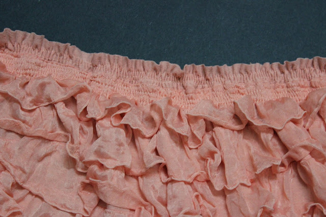 shirring the ruffle fabric