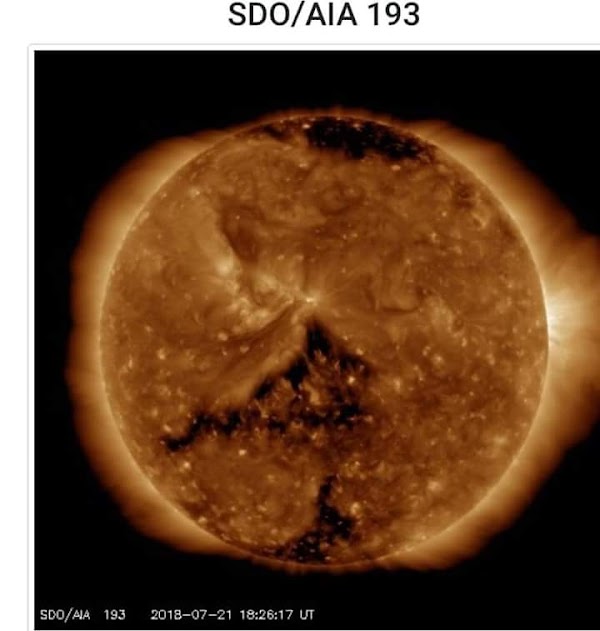 En Los Próximos Días El Viento Solar Se Puede Dirigir ala Tierra. En Los Próximos Días El Viento Solar Se Puede Dirigir ala Tierra.