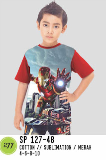 KAOS KARAKTER IRONMAN KAOS KARAKTER IRONMAN