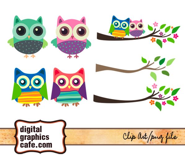 digital owl clipart - photo #23