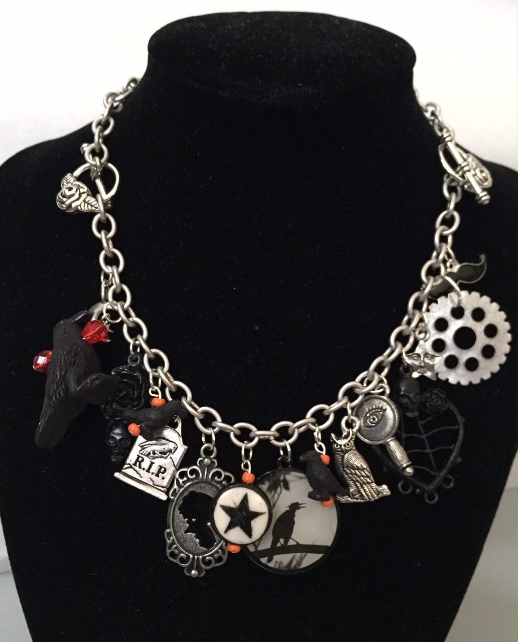 Vintage Halloween Collector Halloween Charm Bracelet Necklace Combos