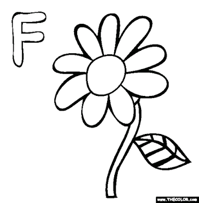 Letter f coloring page 10