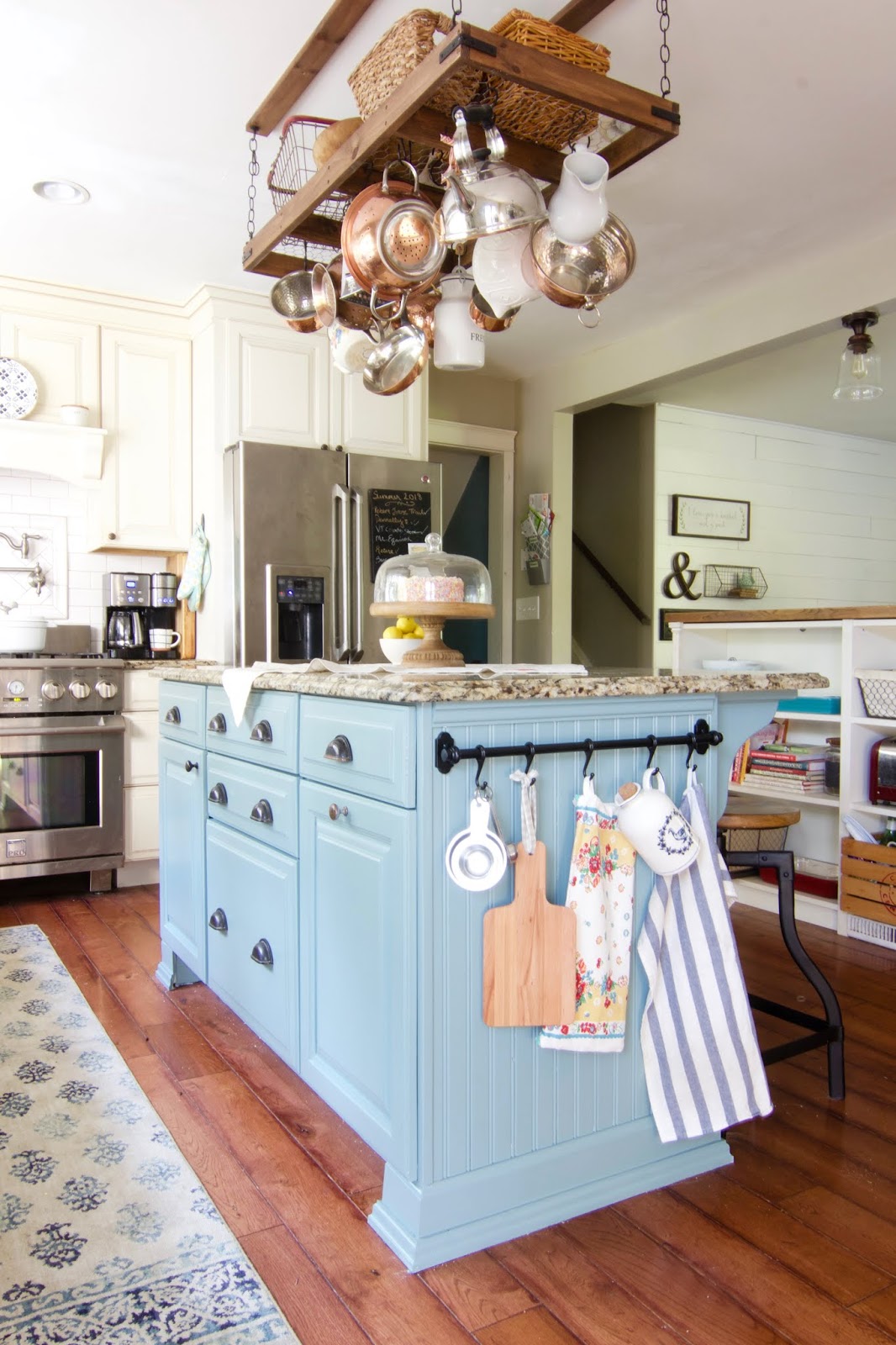 How To Paint A Kitchen Island At Home With Ashley
