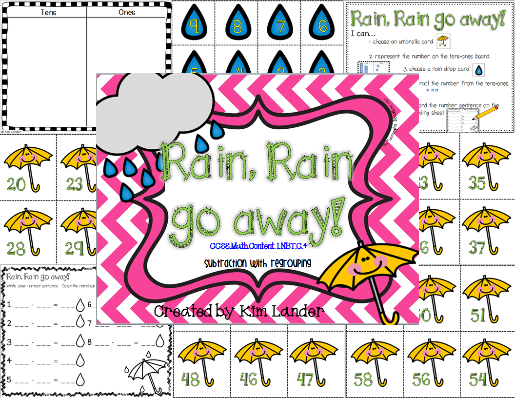 http://www.teacherspayteachers.com/Product/Rain-Rain-Go-Away-Common-Core-Aligned-1182607