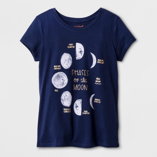 Cool Science STEM Moon Phase Shirt for Kids