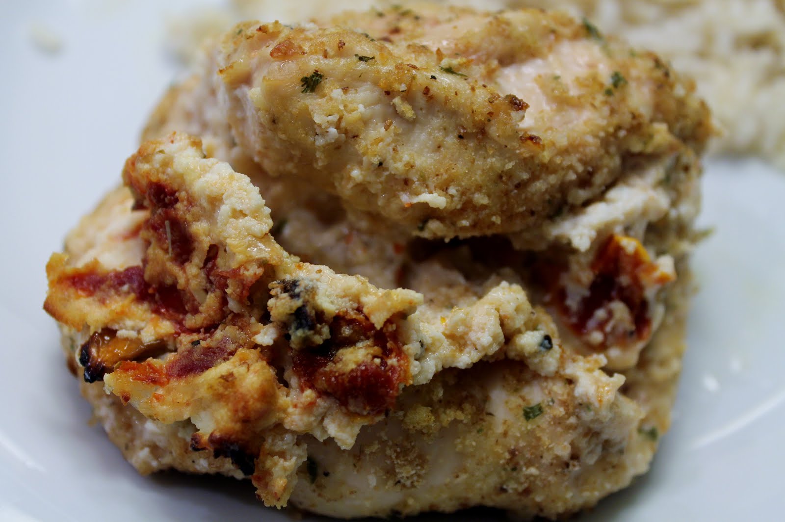 Key Ingredients Ricotta and SunDried Tomato Chicken RollUps