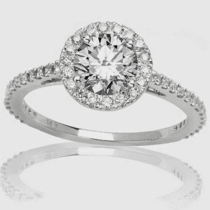 Unique diamond engagement ring