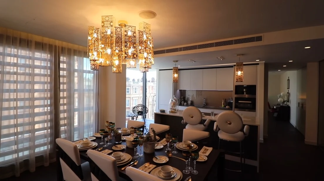 17 Interior Design Photos vs. DAMAC Tower Nine Elms London By Versace Luxury Condo Tour